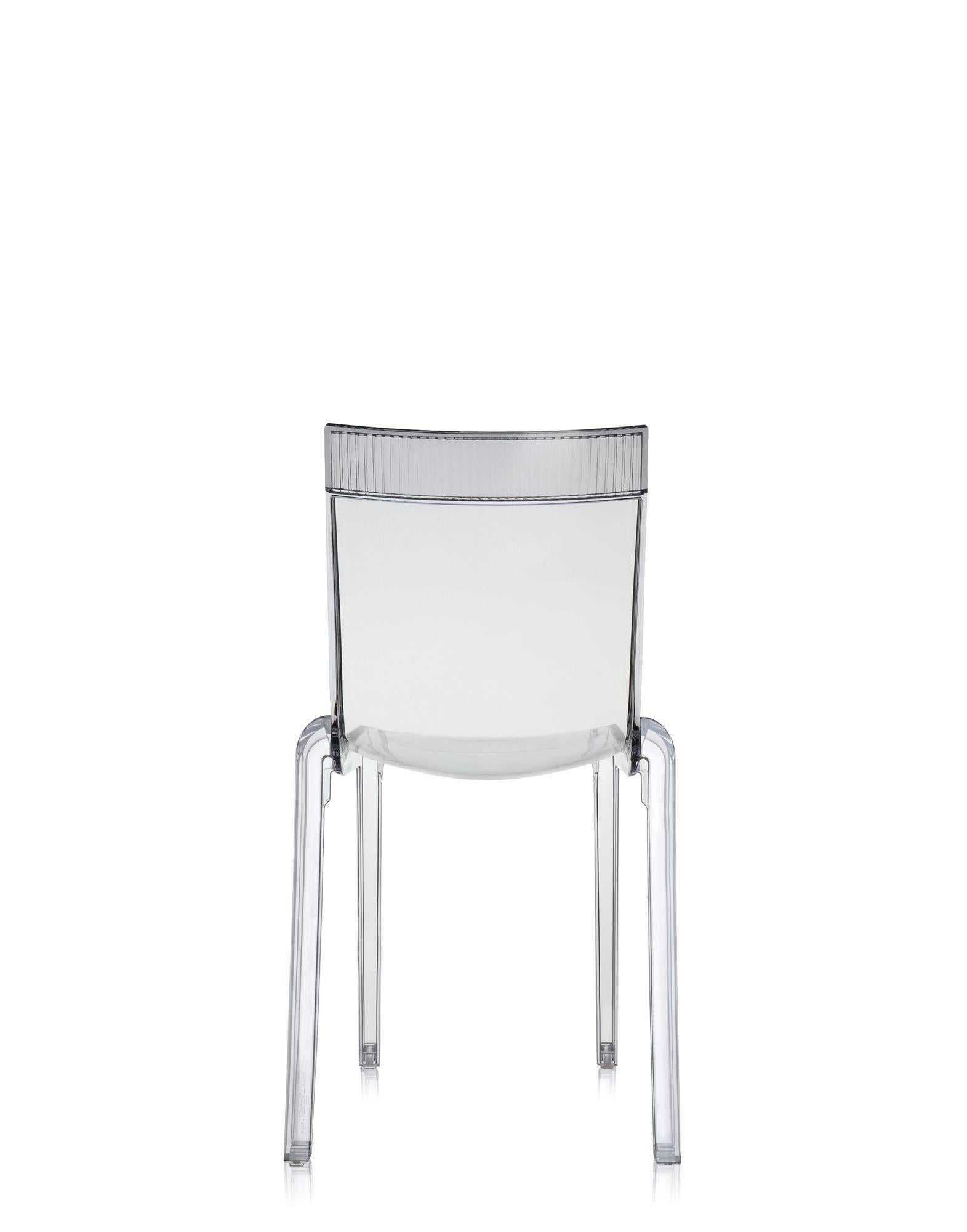 Kartell HiCut Transparent Chair by Philippe Starck with Eugeni