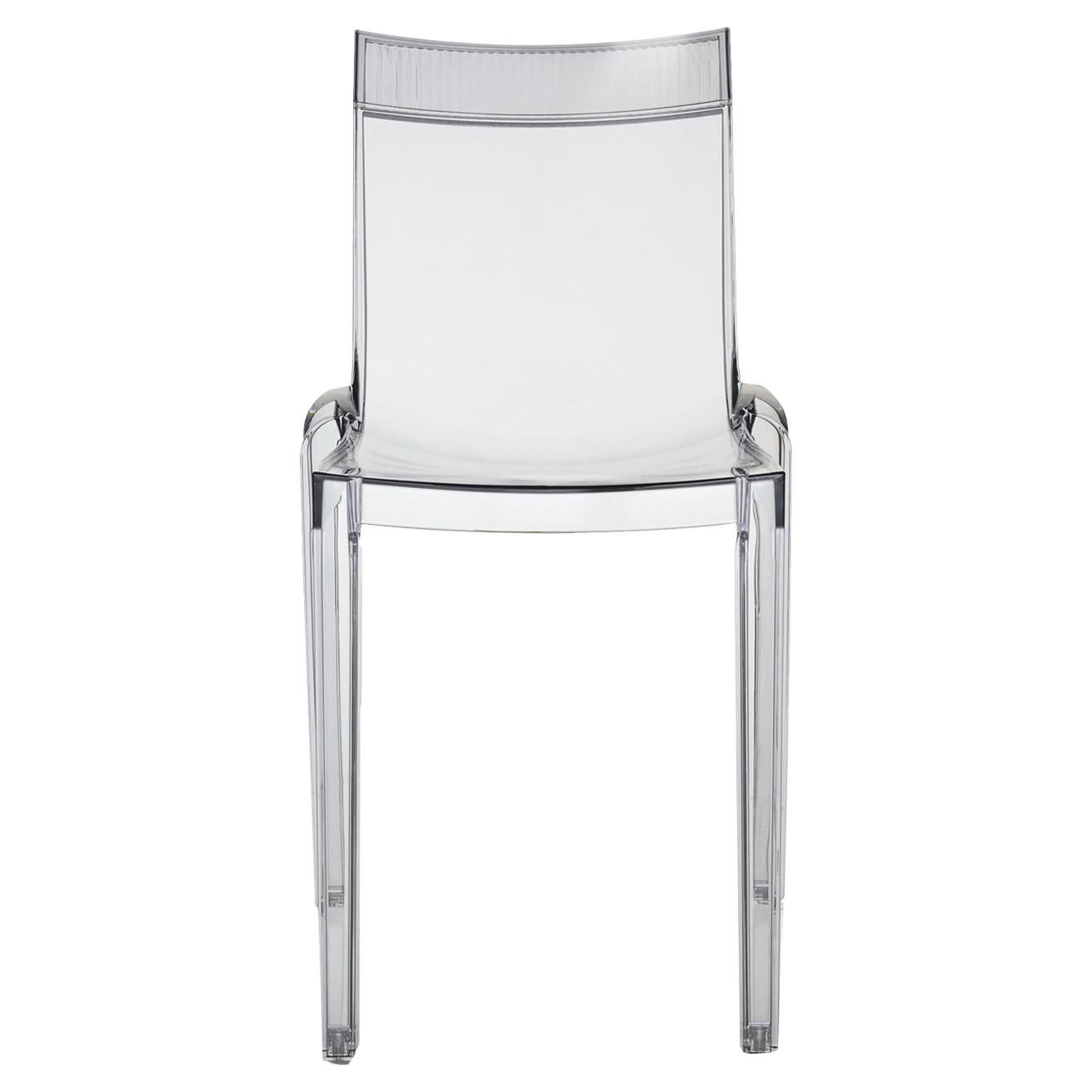 Kartell Hi-Cut Transparent Chair by Philippe Starck with Eugeni Quitllet