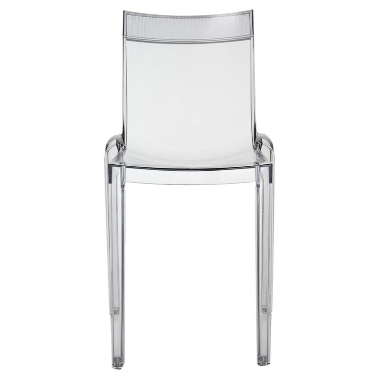 Kartell HiCut Transparent Chair by Philippe Starck with Eugeni
