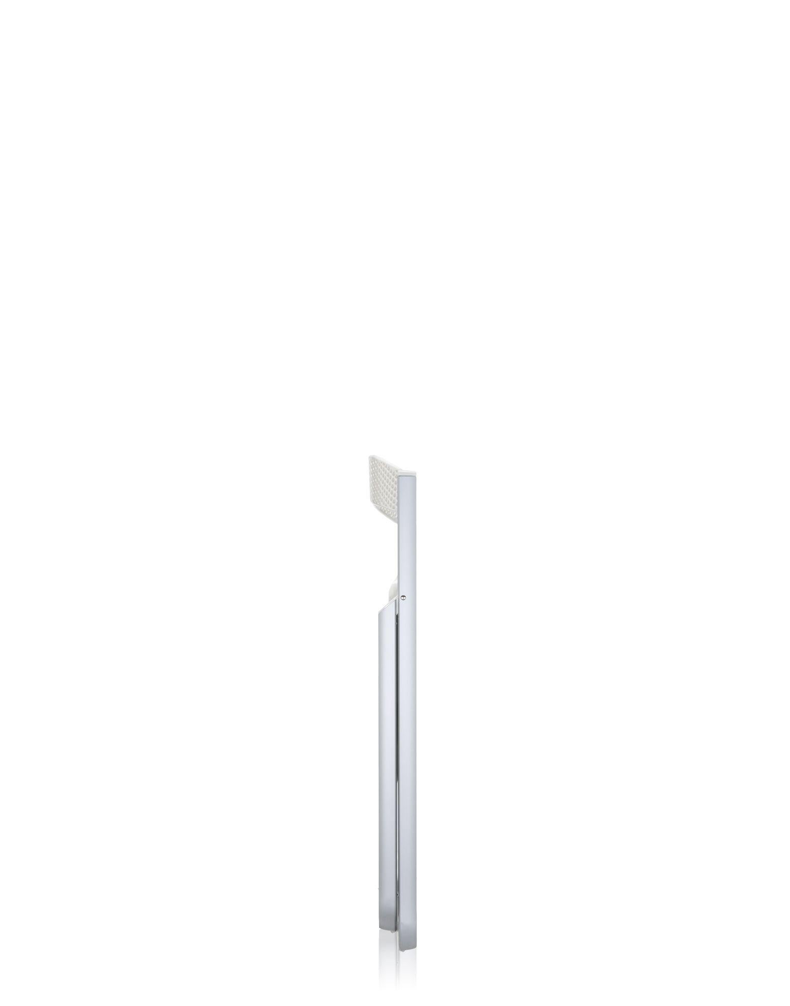 Wabenförmiger klappbarer Kartell-Stuhl in glänzendem Weiß von Alberto Media (Moderne)