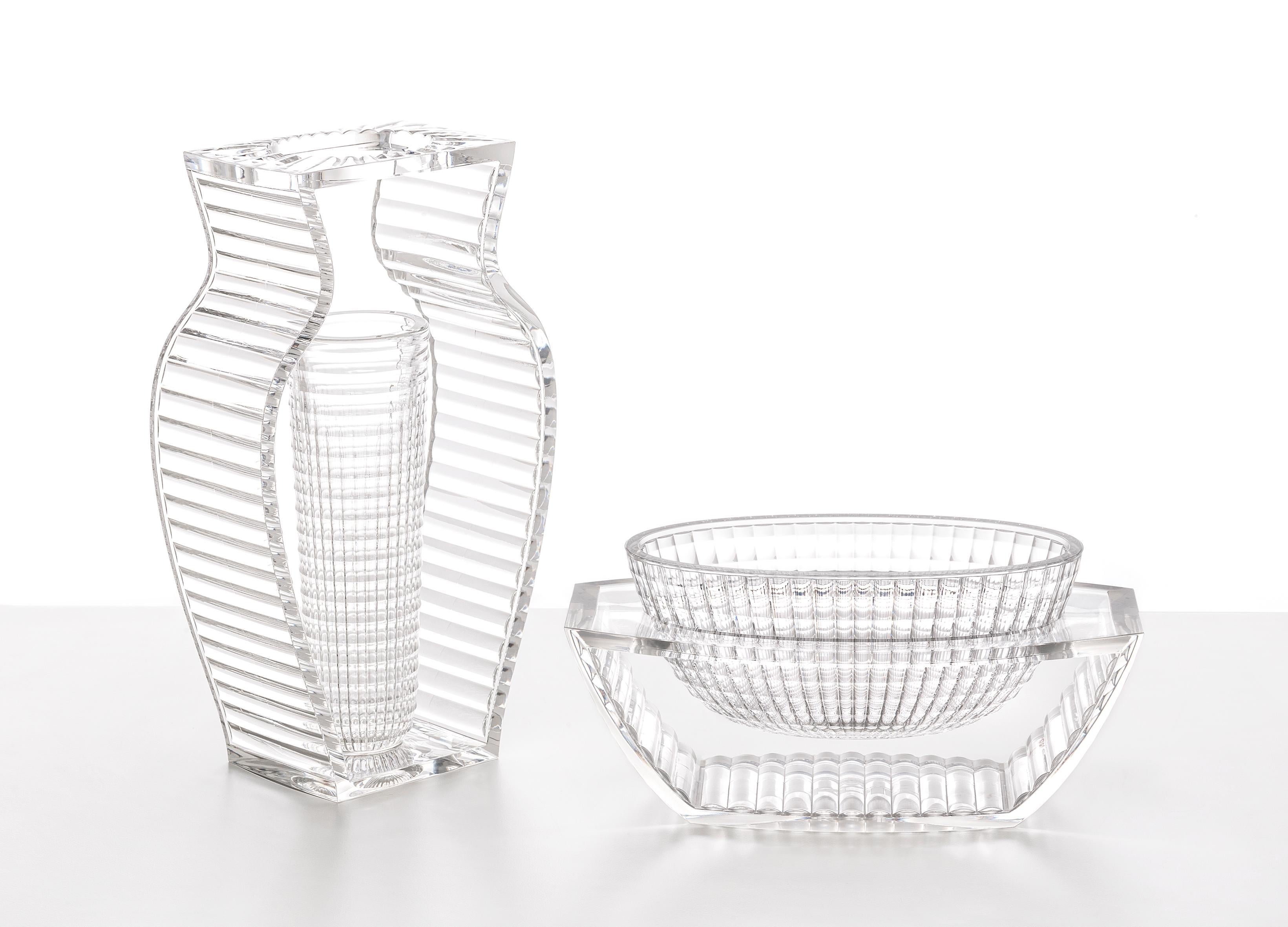 Italian Kartell I Shine Vase in Crystal by Eugeni Quitllet For Sale