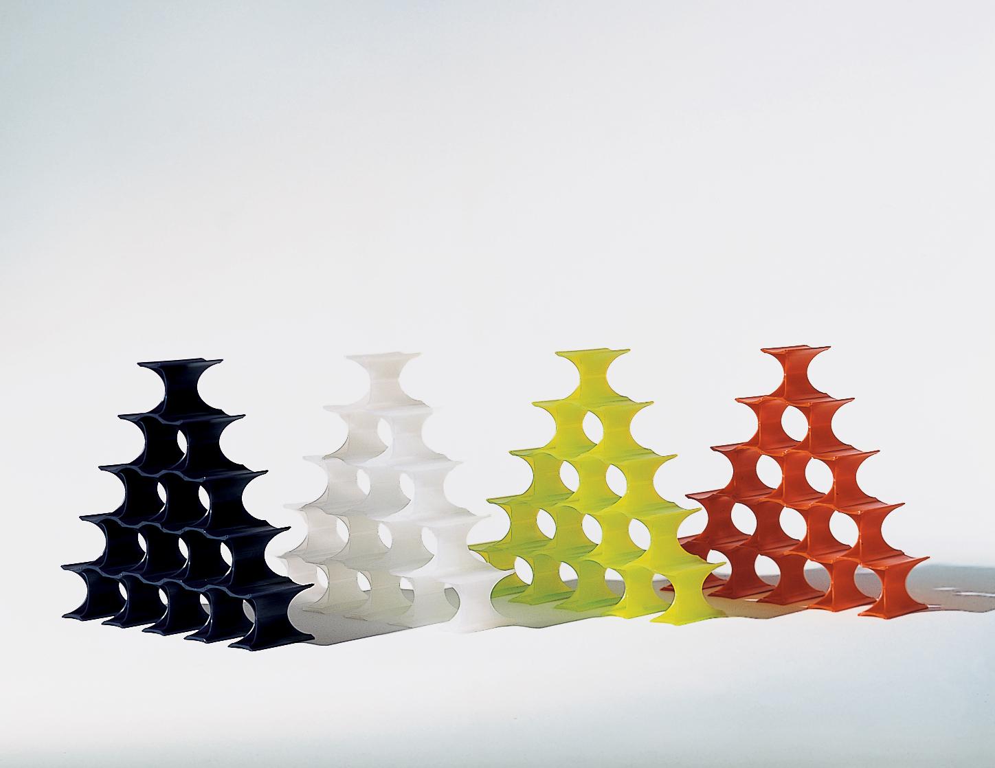 Italian Kartell Infinity Modular Bottle-Holder in Yellow Green by Ron Arad For Sale