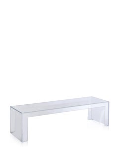 Kartell Invisible Low Rectangular Table in Crystal by Tokujin Yoshioka