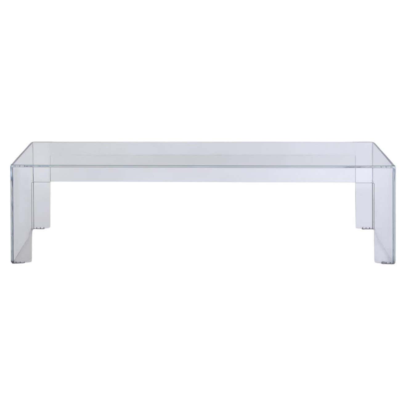 Kartell Invisible Low Rectangular Table in Crystal by Tokujin Yoshioka ...