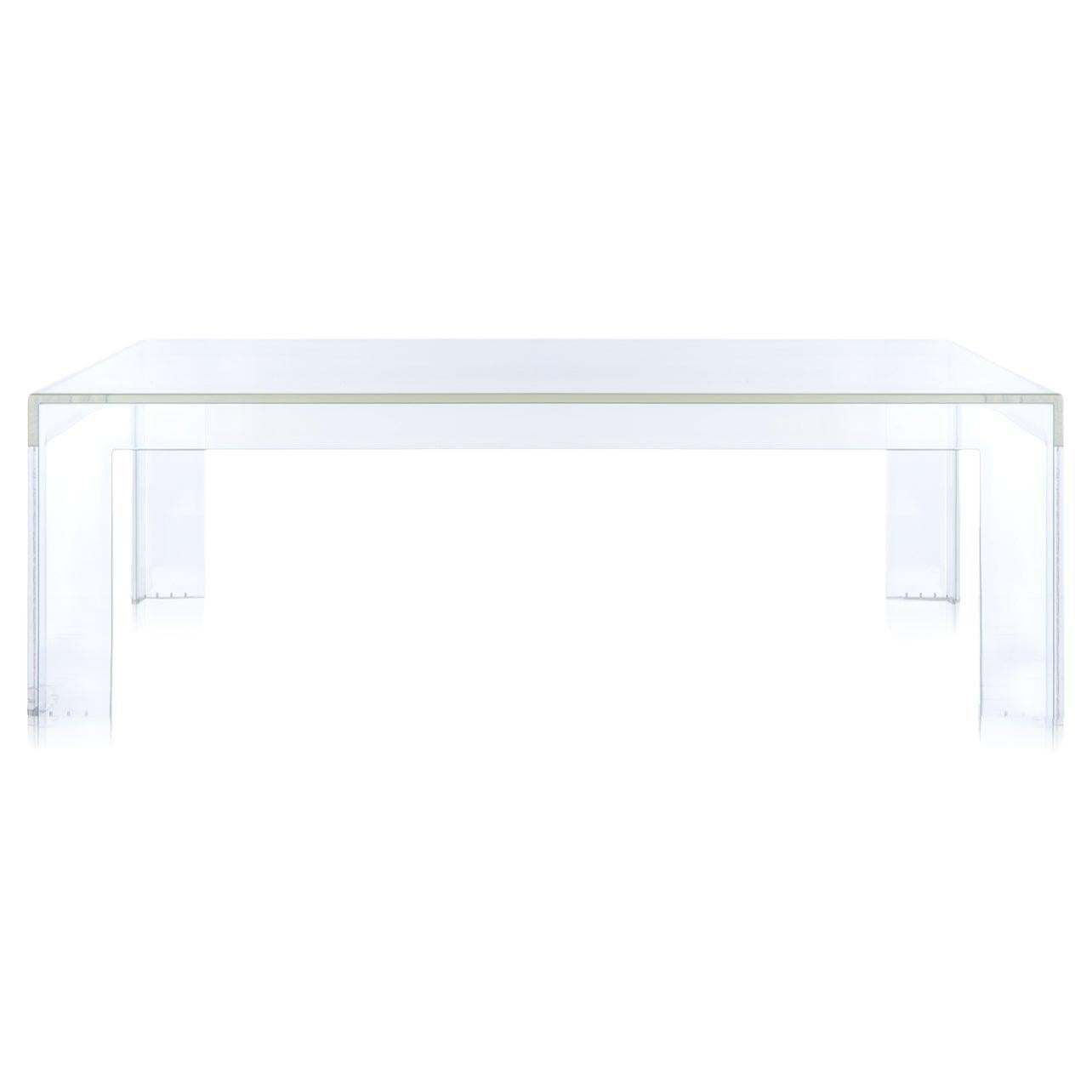 Kartell Invisible Low Square Table in Crystal by Tokujin Yoshioka