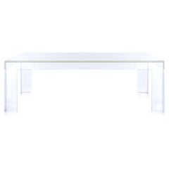 Kartell Invisible Low Square Table in Crystal by Tokujin Yoshioka
