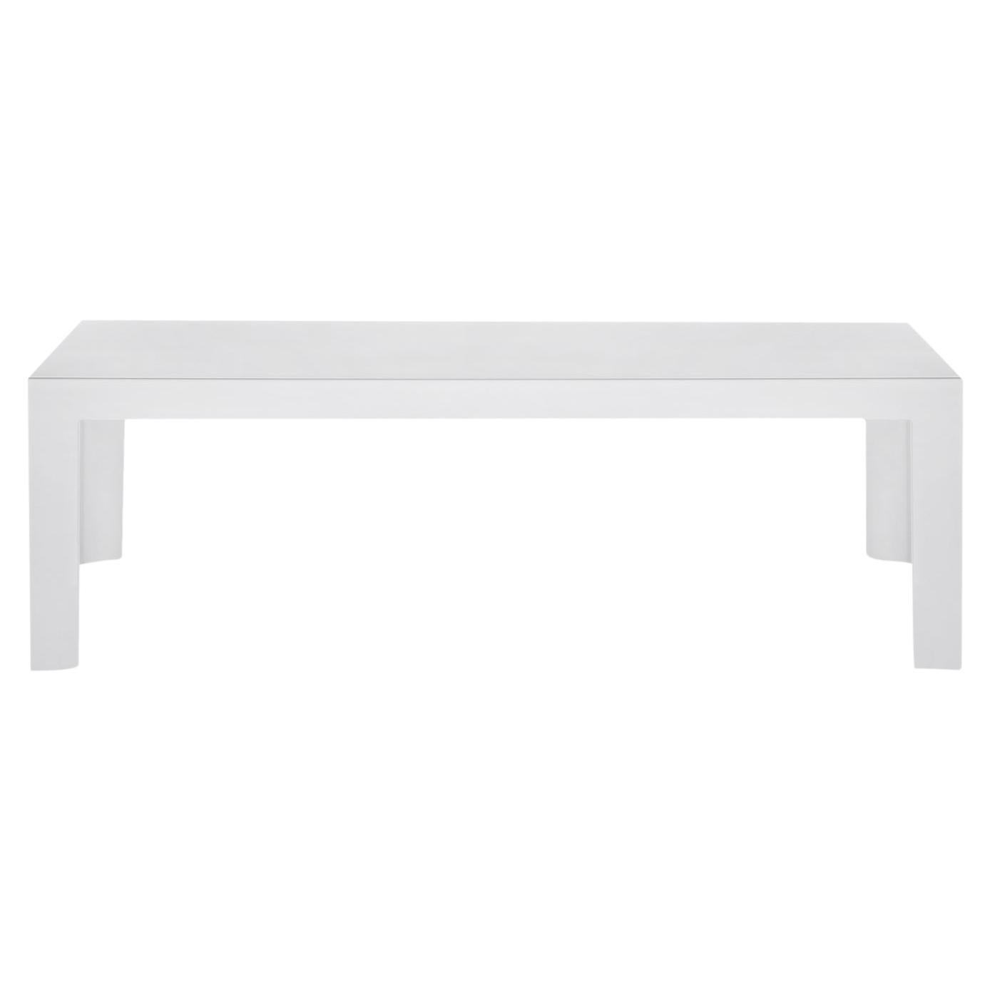 Kartell Invisible Side Table in Glossy White by Tokujin Yoshioka