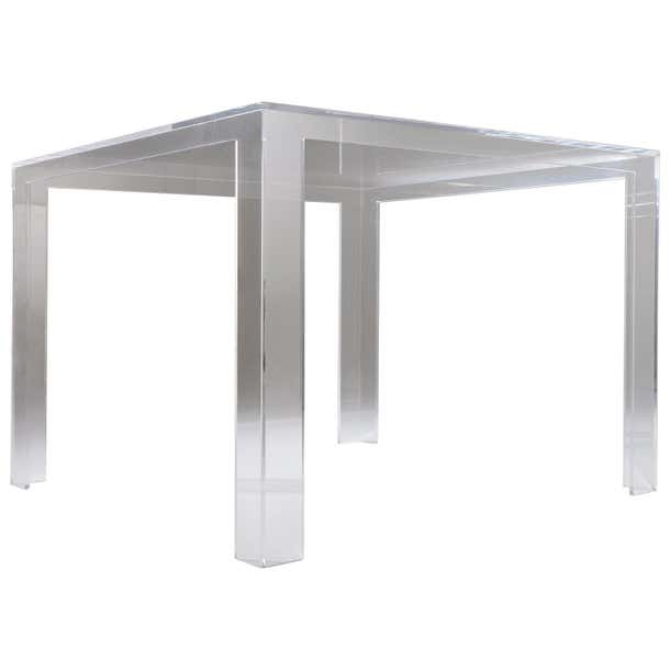 Kartell Invisible Square Table in Crystal by Tokujin Yoshioka For Sale ...