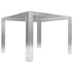 Kartell Invisible Square Table in Crystal by Tokujin Yoshioka