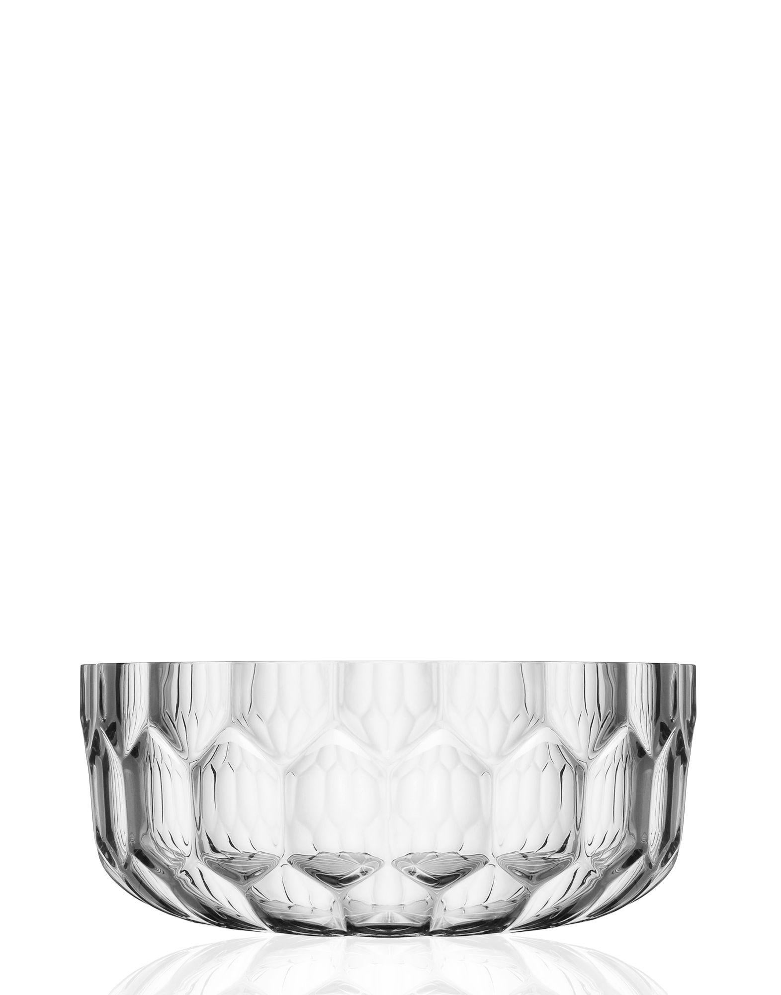 Die Vasen und Tischplatten Jelly sind Teil einer neuen Serie von Designobjekten, mit denen Kartell auf der ständigen Suche nach neuen taktilen und ästhetischen Effekten einmal mehr sein technologisches Know-how beim Experimentieren mit