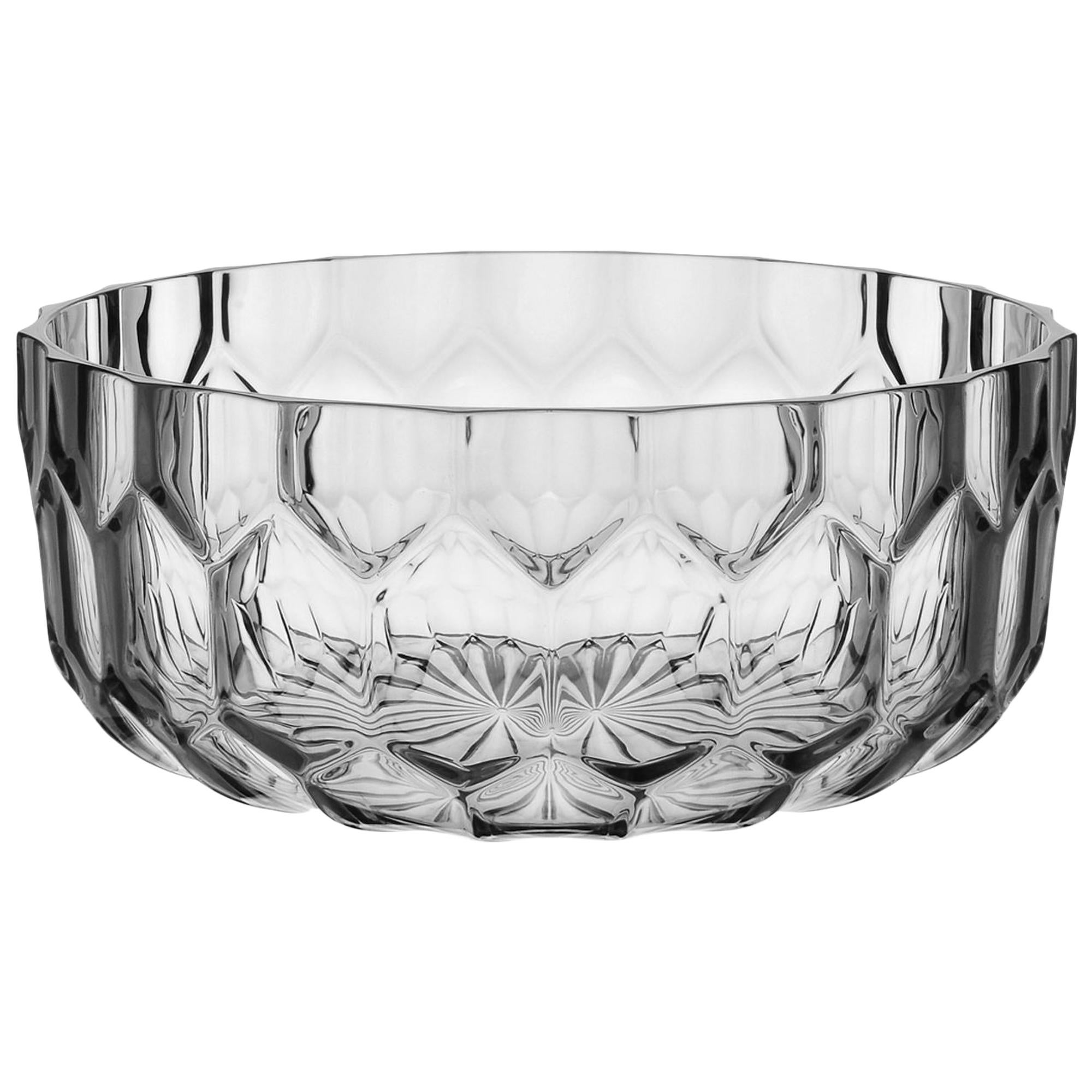 Kartell Jellies Basket in Crystal by Patricia Urquiola For Sale