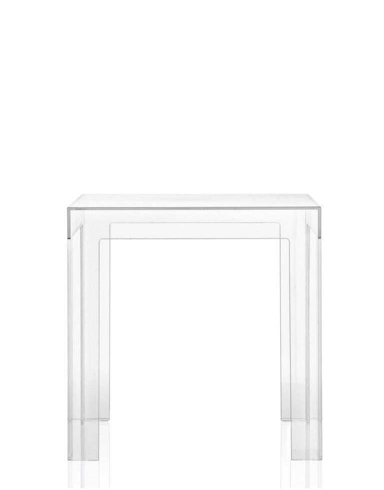 Kartell Jolly Side Table in Crystal by Paolo Rizzatto For Sale at 1stDibs