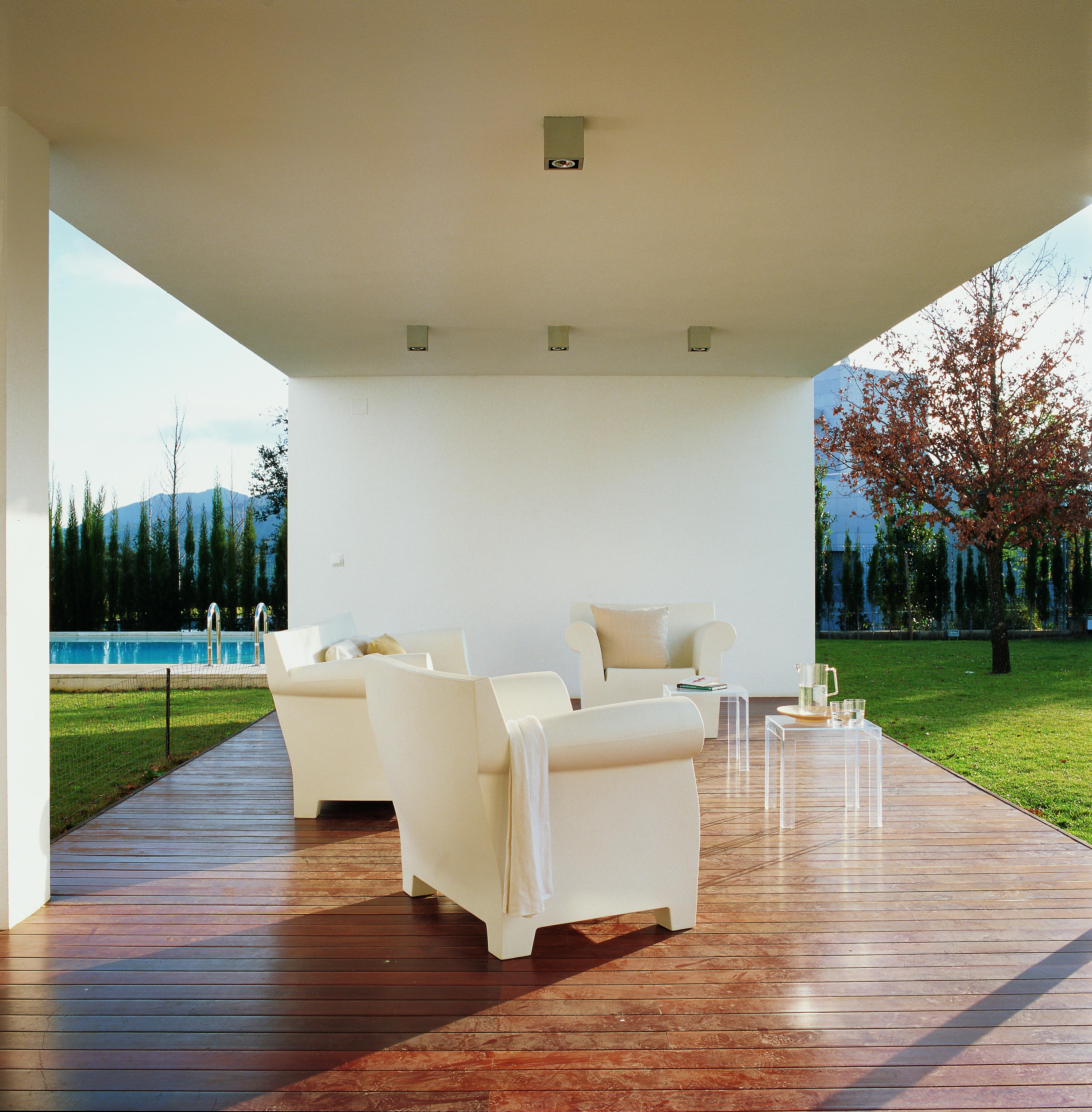 Modern Kartell Jolly Side Table in Light Blue by Paolo Rizzatto