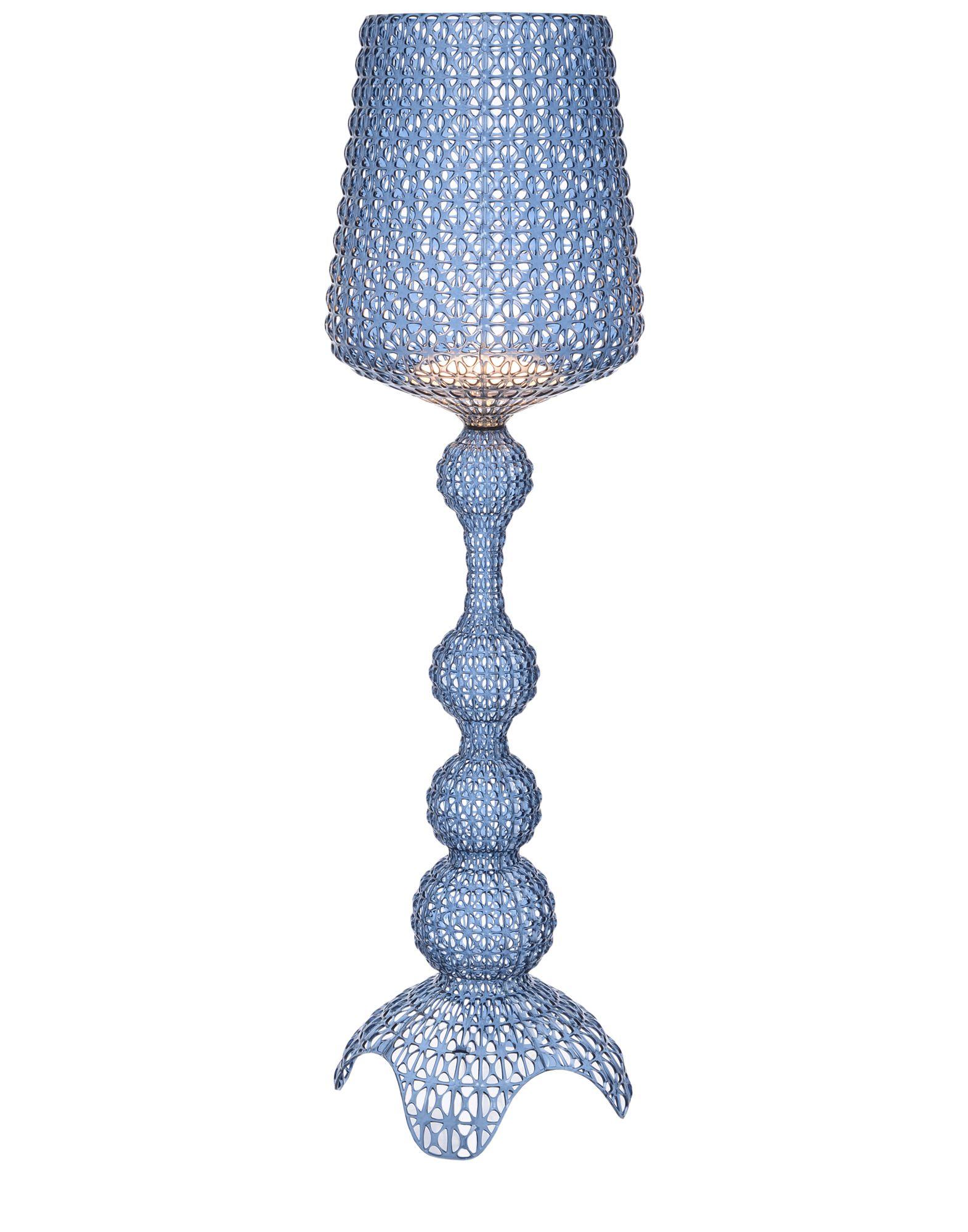 The Kabuki floor lamp is injection moulded. The sophisticated injection technology used makes it possible to crate a woven structure similar to lace with a unique perforated surface through which the light is diffused.

Dimensions: Height: 65.33