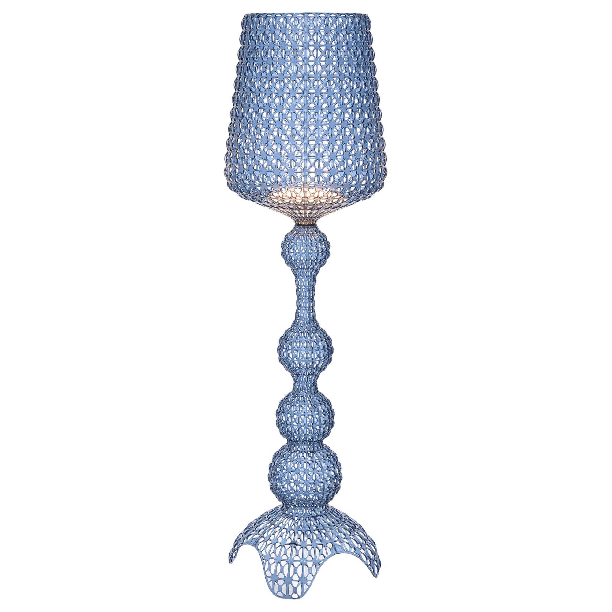 Lampadaire Kartell Kabuki en bleu clair de Ferruccio Laviani