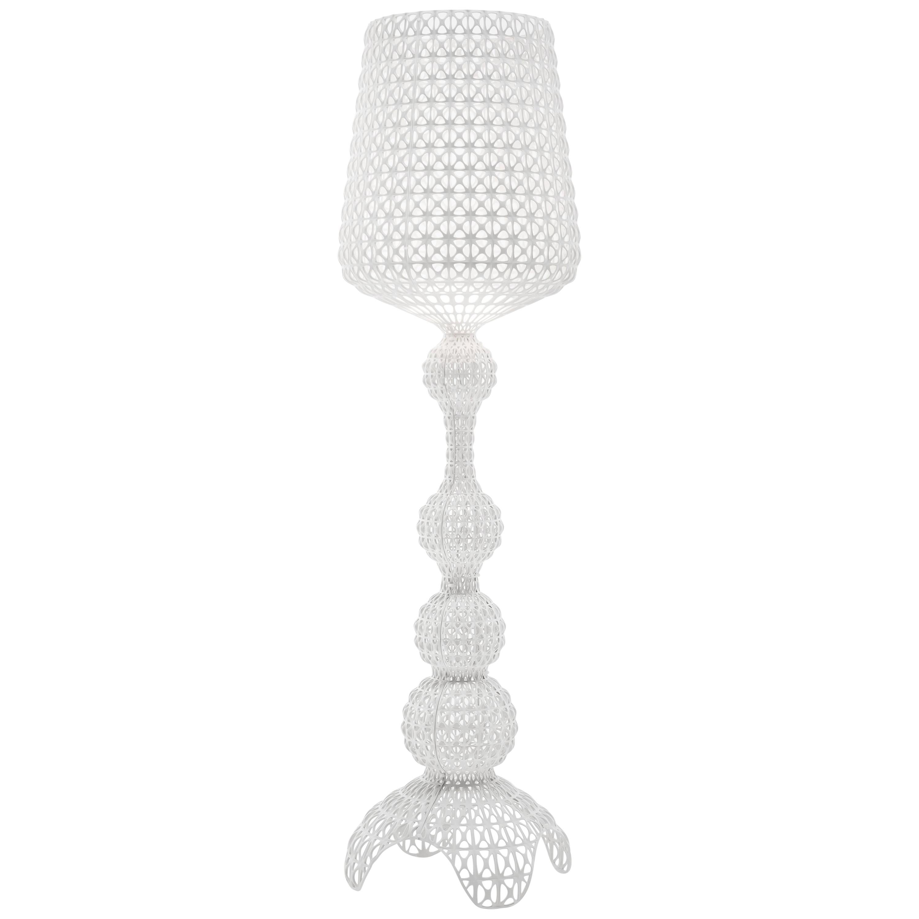 Lampadaire Kartell Kabuki blanc en blanc par Ferruccio Laviani