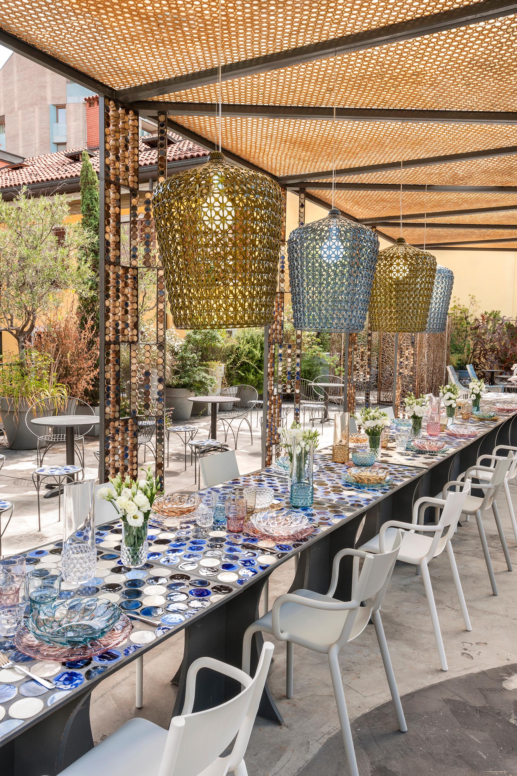 Kartell Kabuki Lámpara Colgante de Cristal de Ferruccio Laviani Moderno en venta