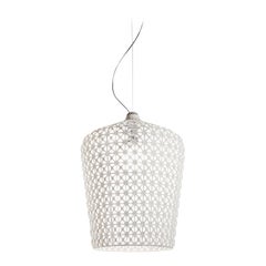 Lampe à suspension Kartell Kabuki blanche en blanc par Ferruccio Laviani