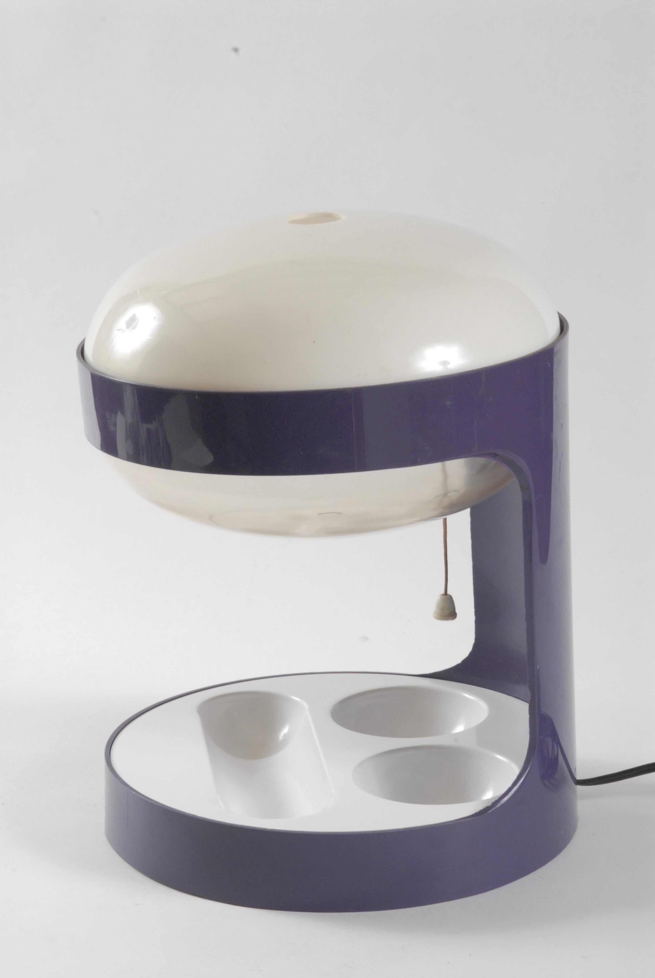 Kartell KD29-Schreibtischleuchte Joe Colombo um 1970 Lila (Moderne der Mitte des Jahrhunderts) im Angebot