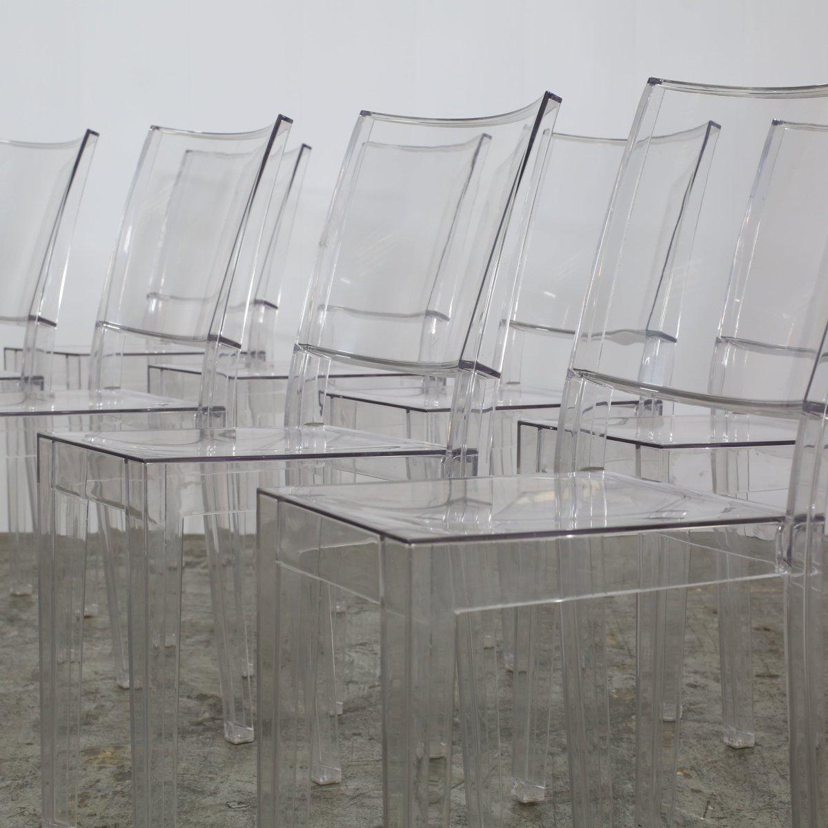 Modern Kartell La Marie Chairs by Philippe Starck, Set of Eight For Sale
