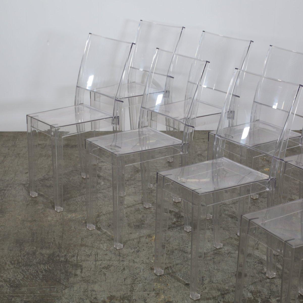 Italian Kartell La Marie Chairs by Philippe Starck, Set of Eight For Sale