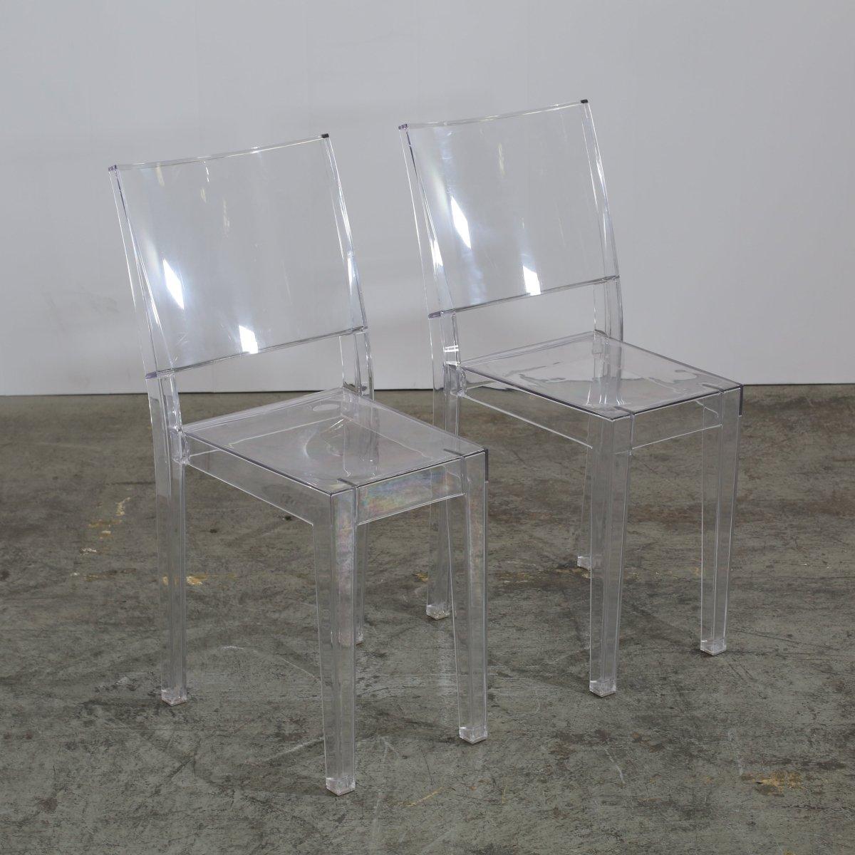 Carbon Fiber Kartell La Marie Chairs by Philippe Starck, Set of Eight For Sale