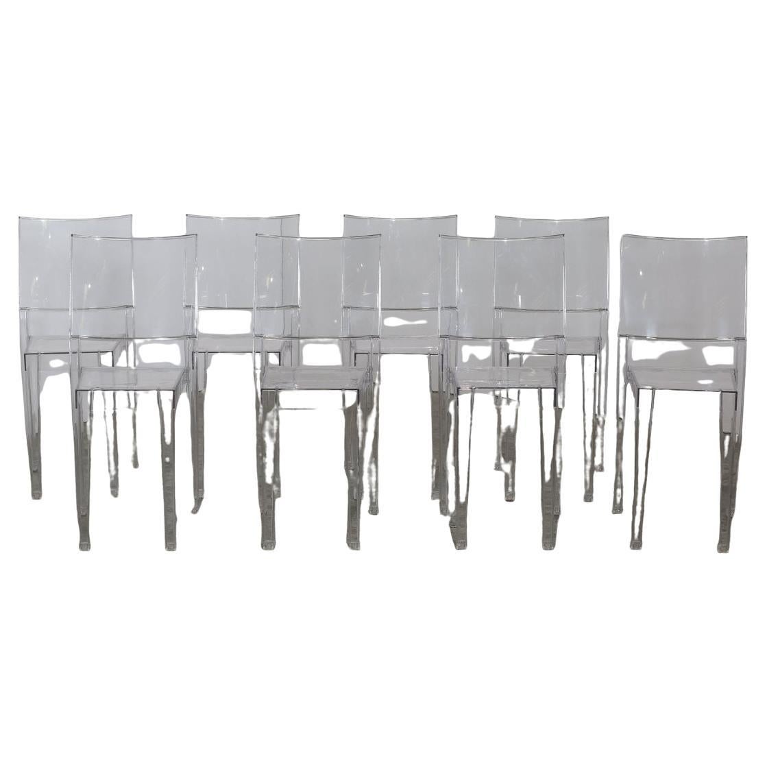 Kartell La Marie Chairs by Philippe Starck, Set of Eight For Sale