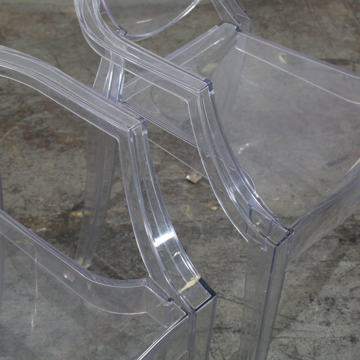 Kartell La Marie Chairs by Philippe Starck, Set of Two In Good Condition For Sale In Basildon, London