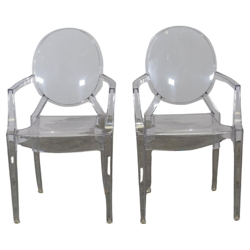 Kartell La Marie Chairs by Philippe Starck, Set of Two
