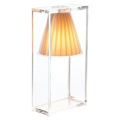 Kartell Light Air Table Lamp in Crystal & Beige by Eugeni Quitllet