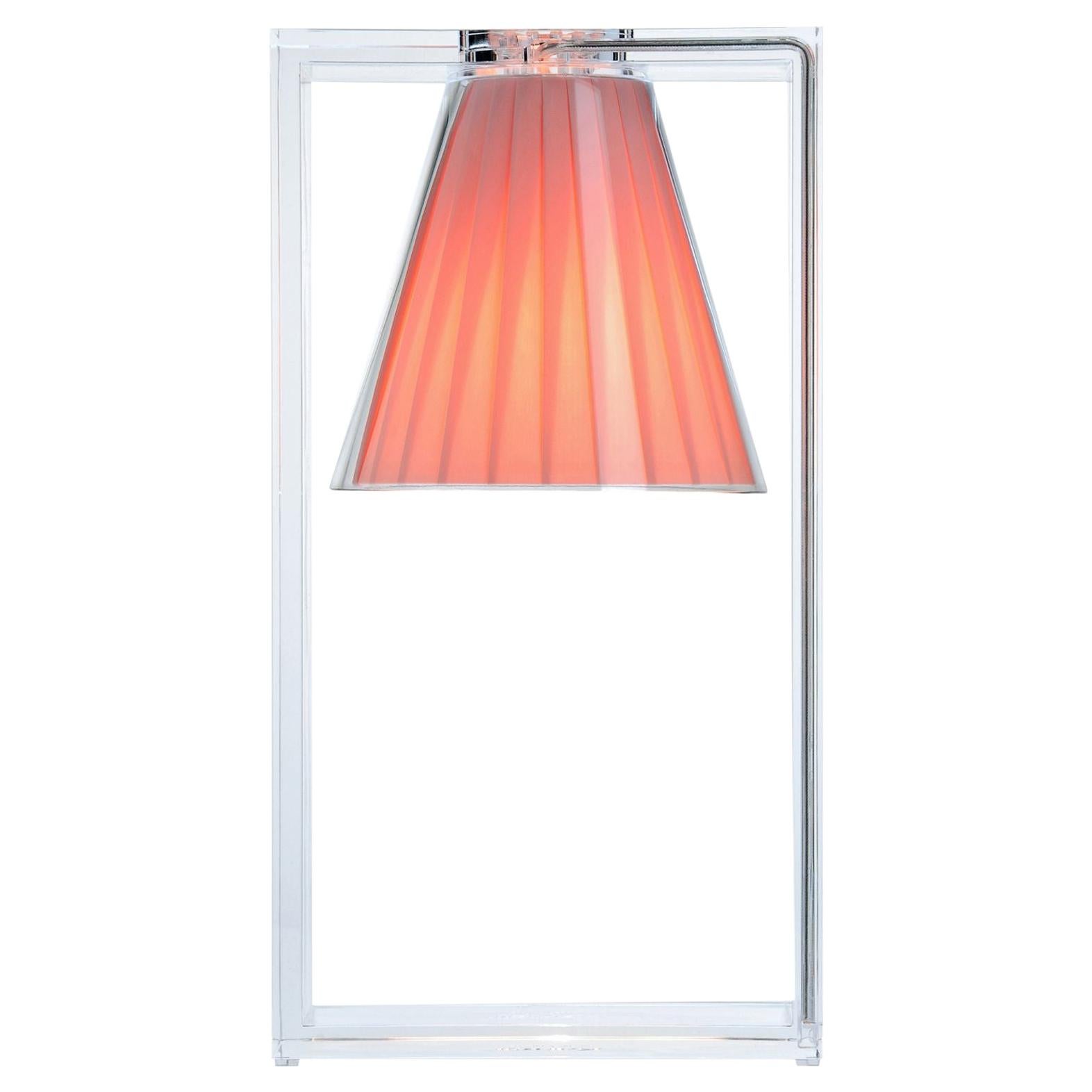Lampe de bureau Kartell Light Air Table en cristal et rose par Eugeni Quitllet