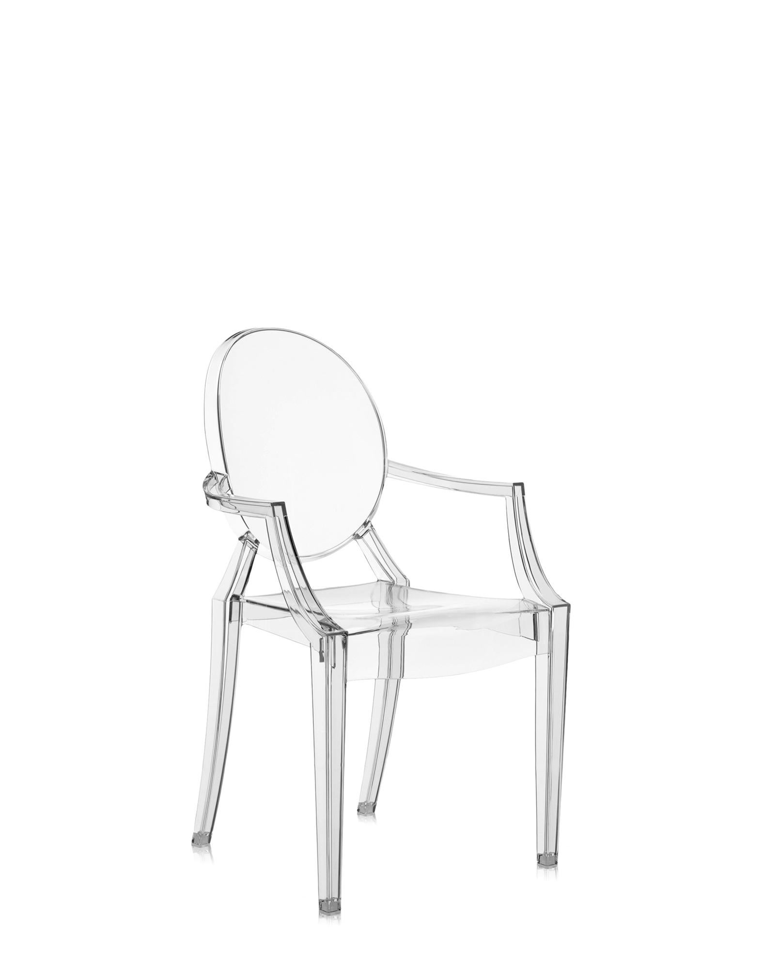 The miniature version of one of the most famous design chairs joins the Kartell Kids line in several new versions. Philippe Starck's Lou Lou Ghost gets new and customisable graphics for the fun world of kids.

Dimensions: Height: 24.75 in.;