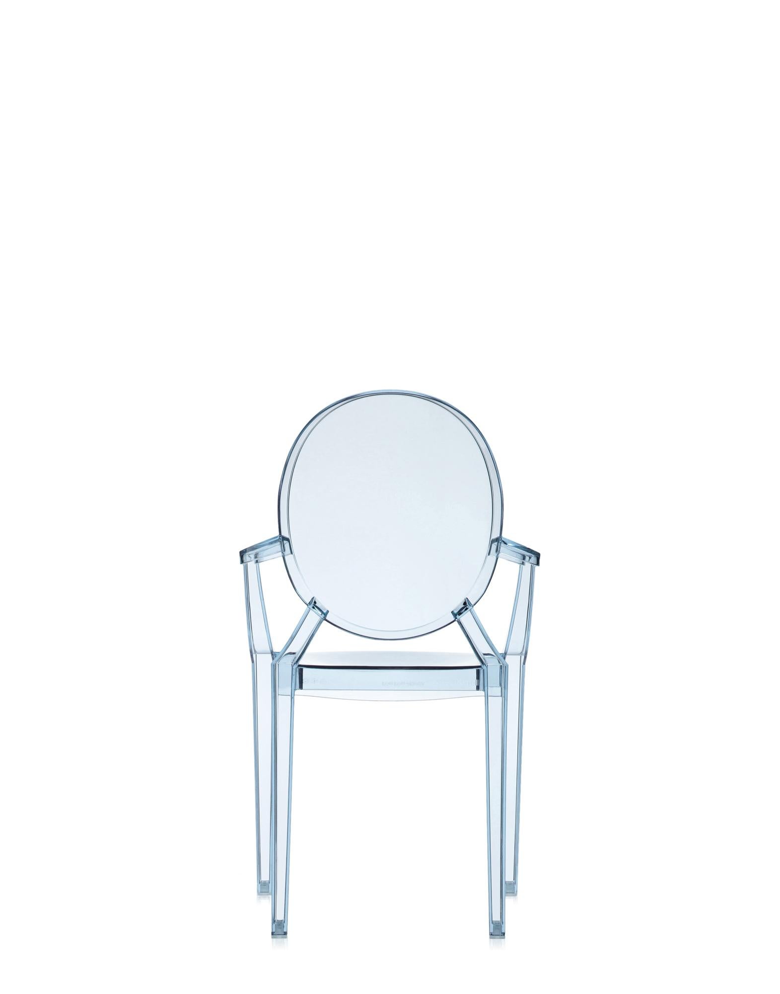 Moderne Chaise fantôme Kartell Lou pour enfants en bleu clair de Philippe Starck en vente