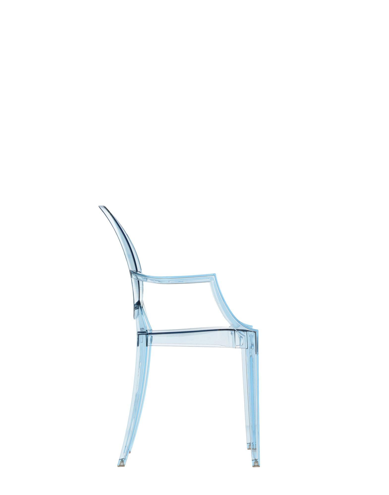 Moderne Chaise fantôme Kartell Lou pour enfants en bleu clair Prince de Philippe Starck en vente
