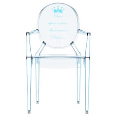 Kartell Lou Lou Children's Ghost Chair in Light Blue Prince by Philippe Starck