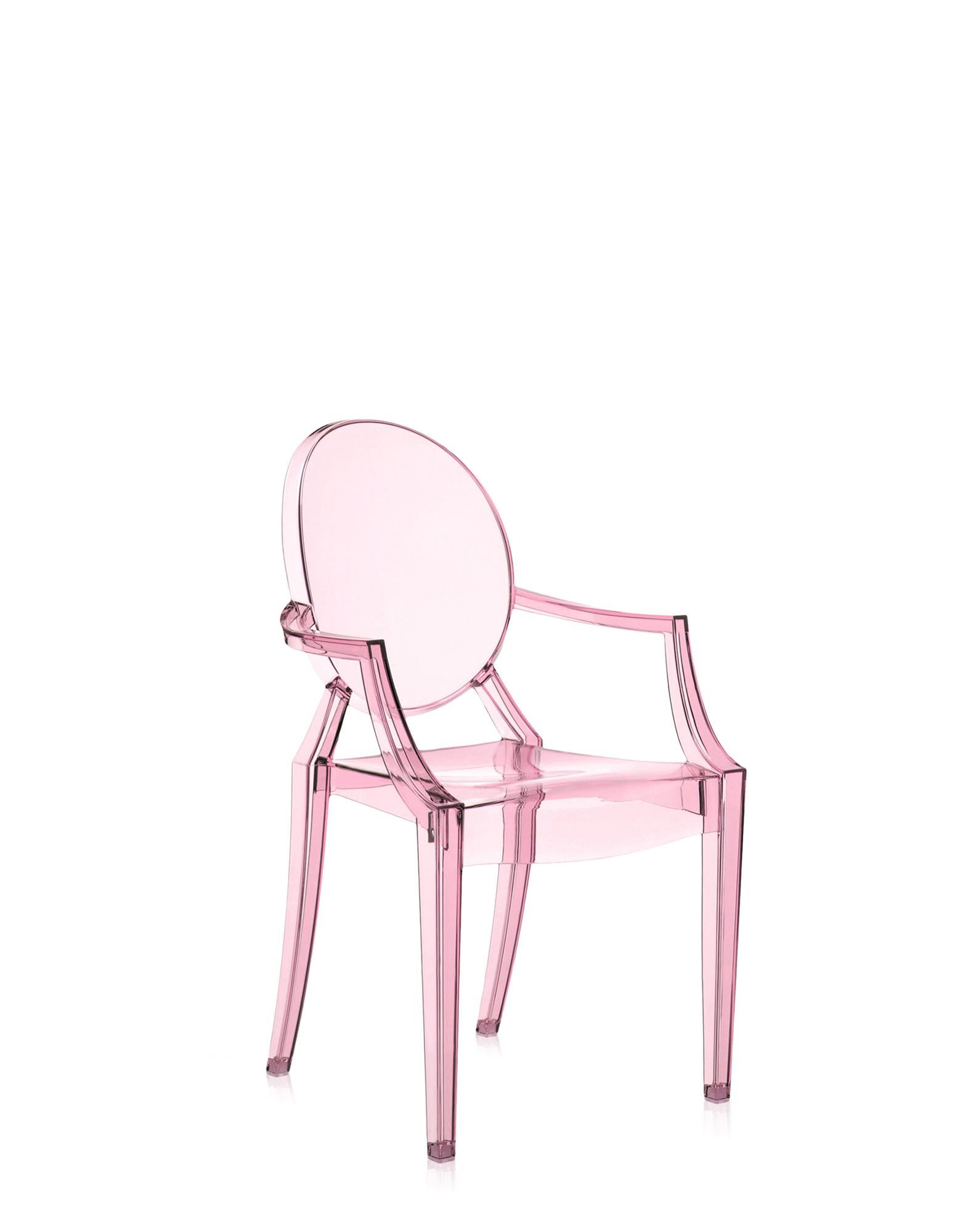 The miniature version of one of the most famous design chairs joins the Kartell Kids line in several new versions. Philippe Starck's Lou Lou Ghost gets new and customisable graphics for the fun world of kids.

Dimensions: height: 24.75 in.;
