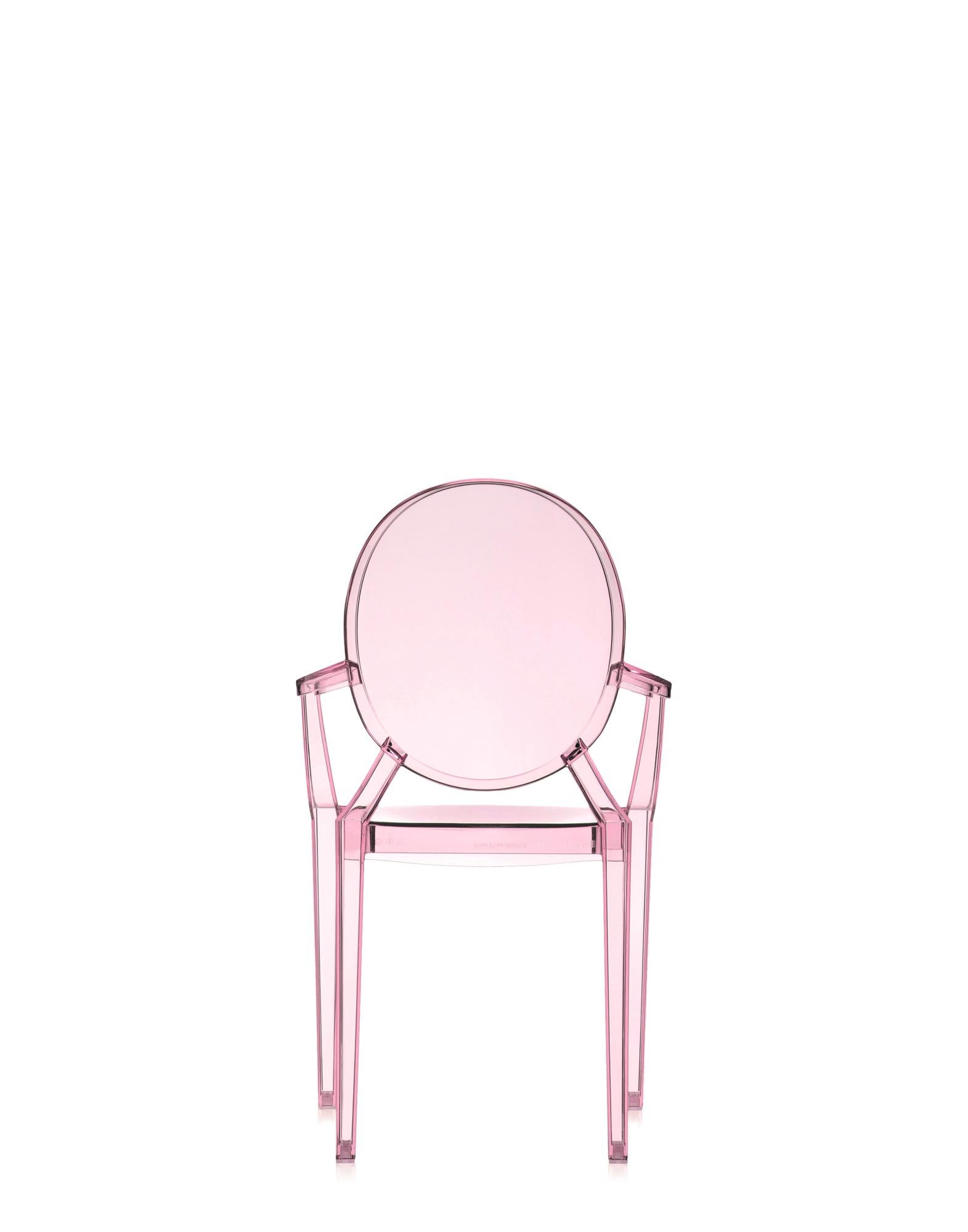italien Chaise fantôme Kartell Lou pour enfants en rose de Philippe Starck en vente