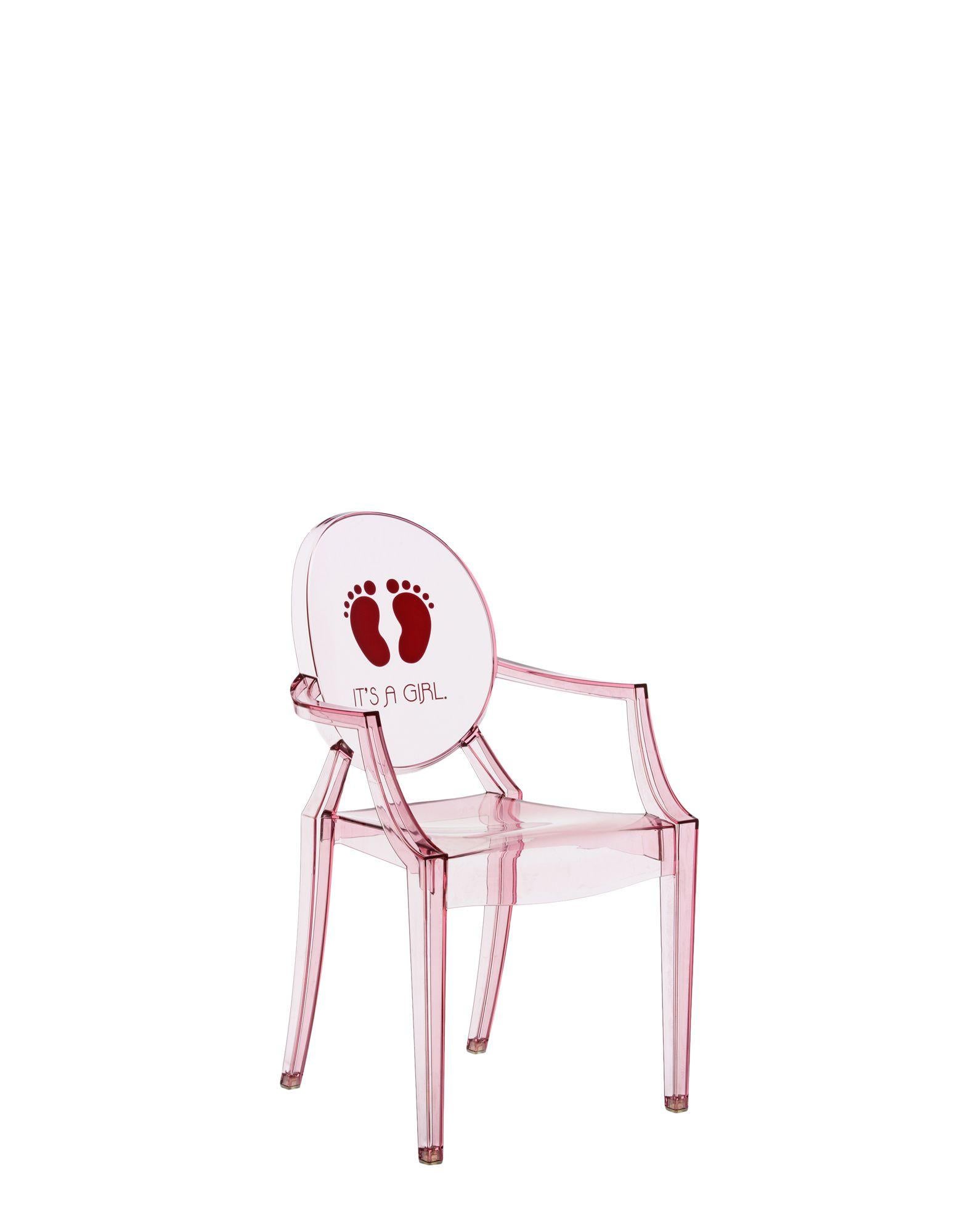 Die Miniaturversion eines der berühmtesten Designstühle ergänzt die Linie Kartell Kids in mehreren neuen Versionen. Der Lou Lou Ghost von Philippe Starck erhält neue und anpassbare Grafiken für die lustige Welt der Kinder.

Abmessungen: Höhe 24,75