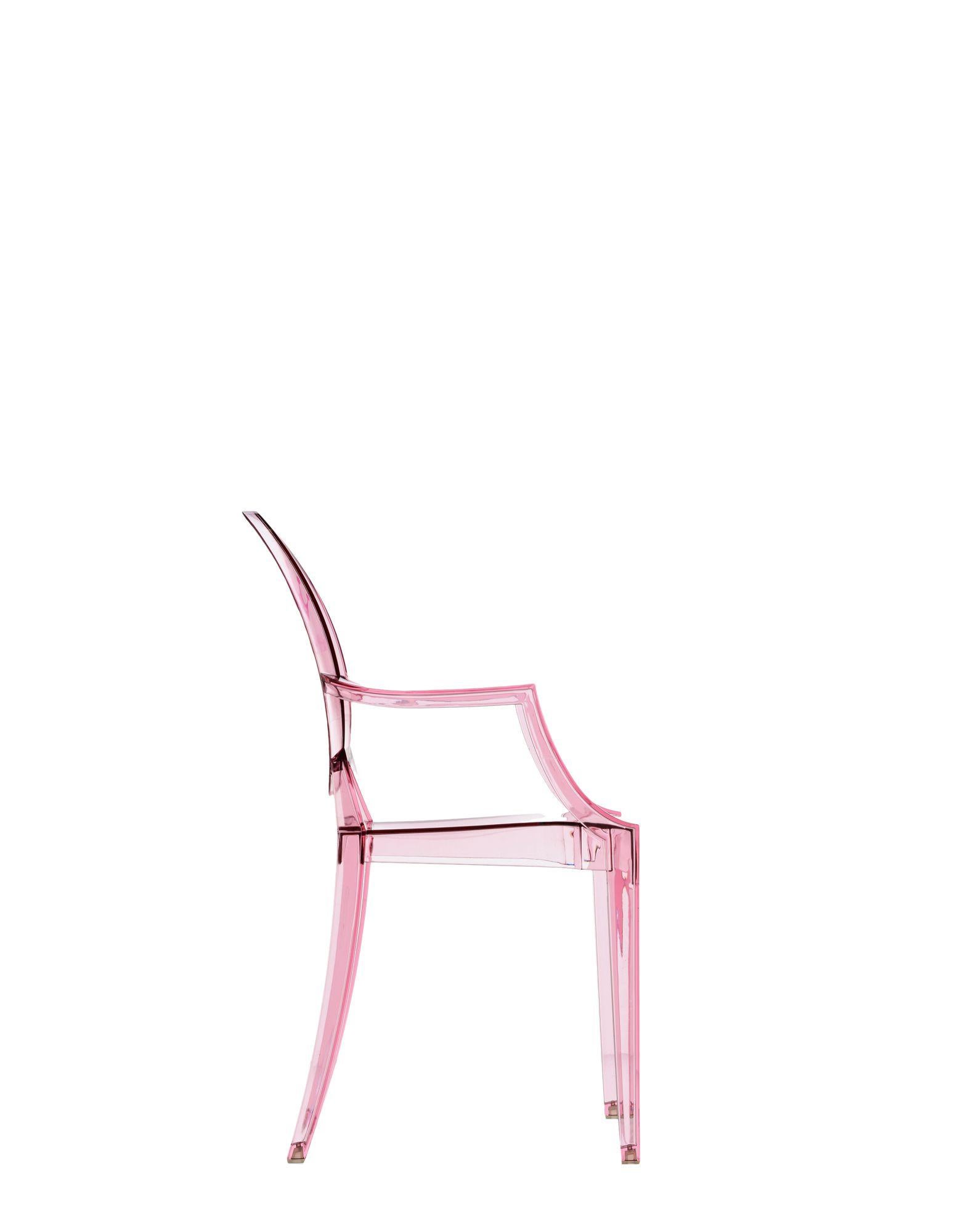 Moderne Chaise fantôme Kartell Lou pour enfants en rose Princesse de Philippe Starck en vente