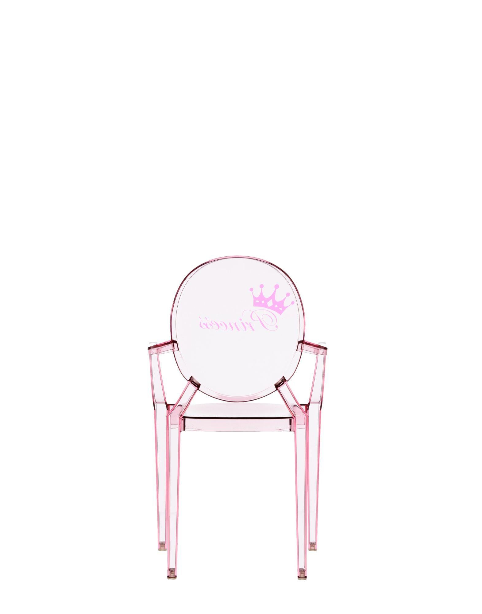 Kartell Lou Children''s Ghost Chair in Rosa Prinzessin von Philippe Starck (Italienisch) im Angebot