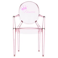 Kartell Lou Lou Children's Ghost Chair in Pink Princess by Philippe Starck