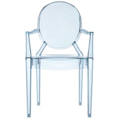 Kartell Lou Lou Children's Ghost Armchair in Sea Blue by Philippe Starck