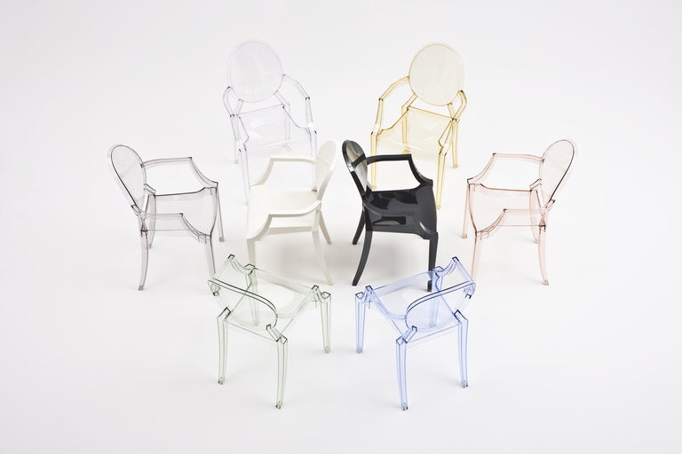 Kartell Lou Lou Children's Ghost Chair in Crystal by Philippe Starck For Sale 6