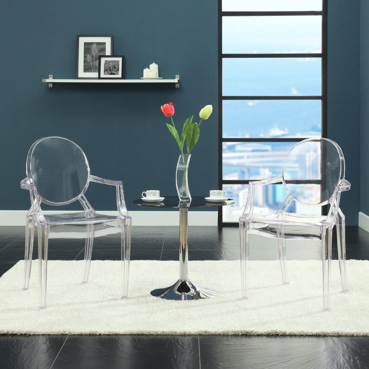 Italian Kartell Lou Lou Children's Ghost Chair in Crystal by Philippe Starck