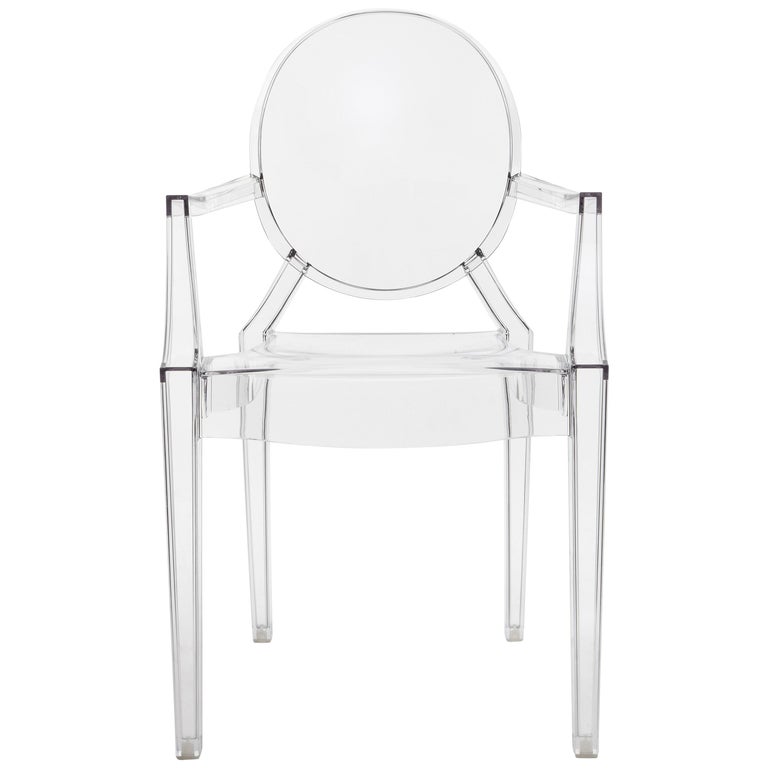Kartell Lou Lou Children's Ghost Chair in Crystal by Philippe Starck For Sale