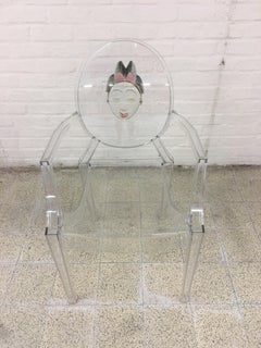 Kartell Louis Ghost Armchair in Crystal by Philippe Starck