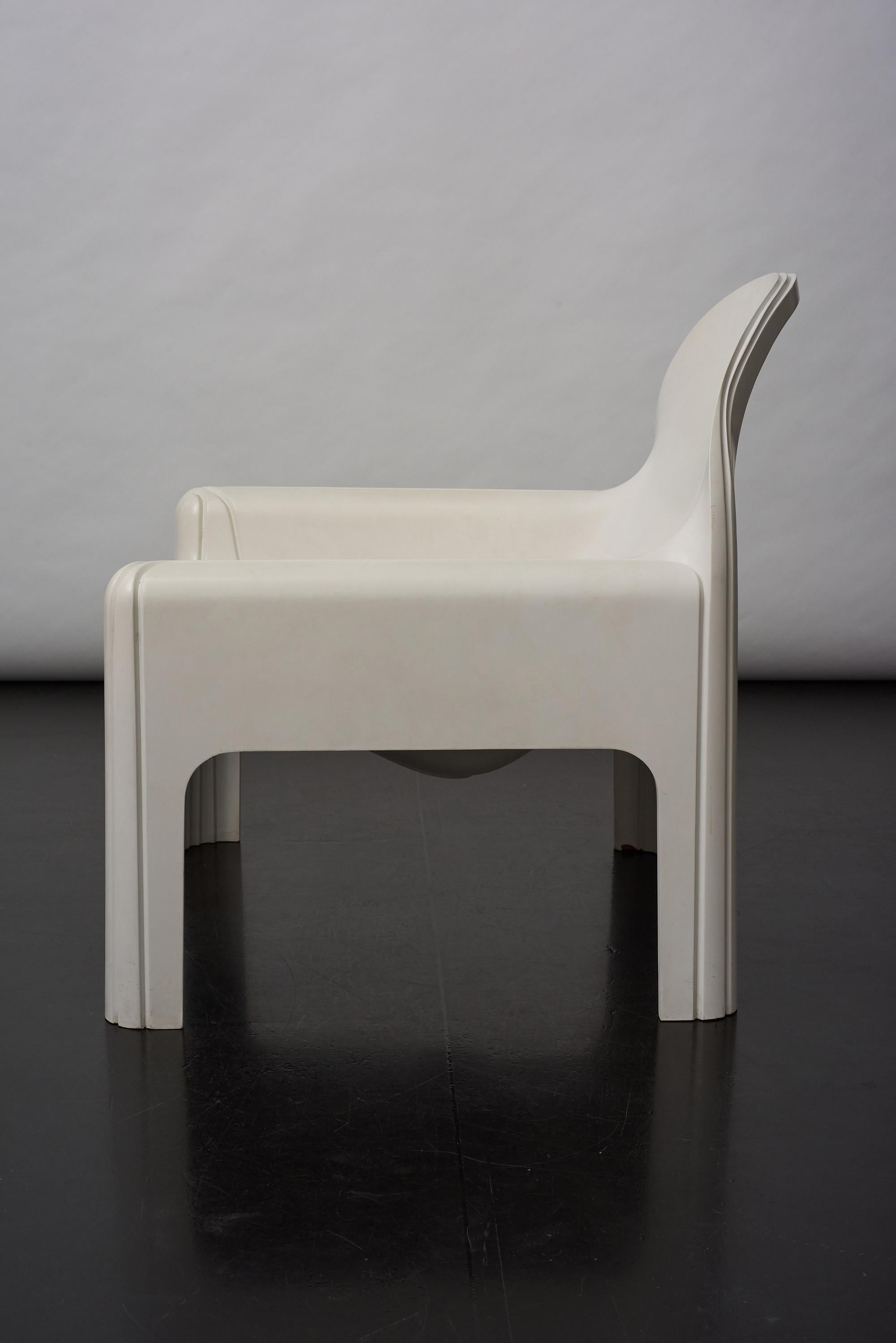 Italian Kartell Lounge Chair 4794 Designed by Gae Aulenti, 1974