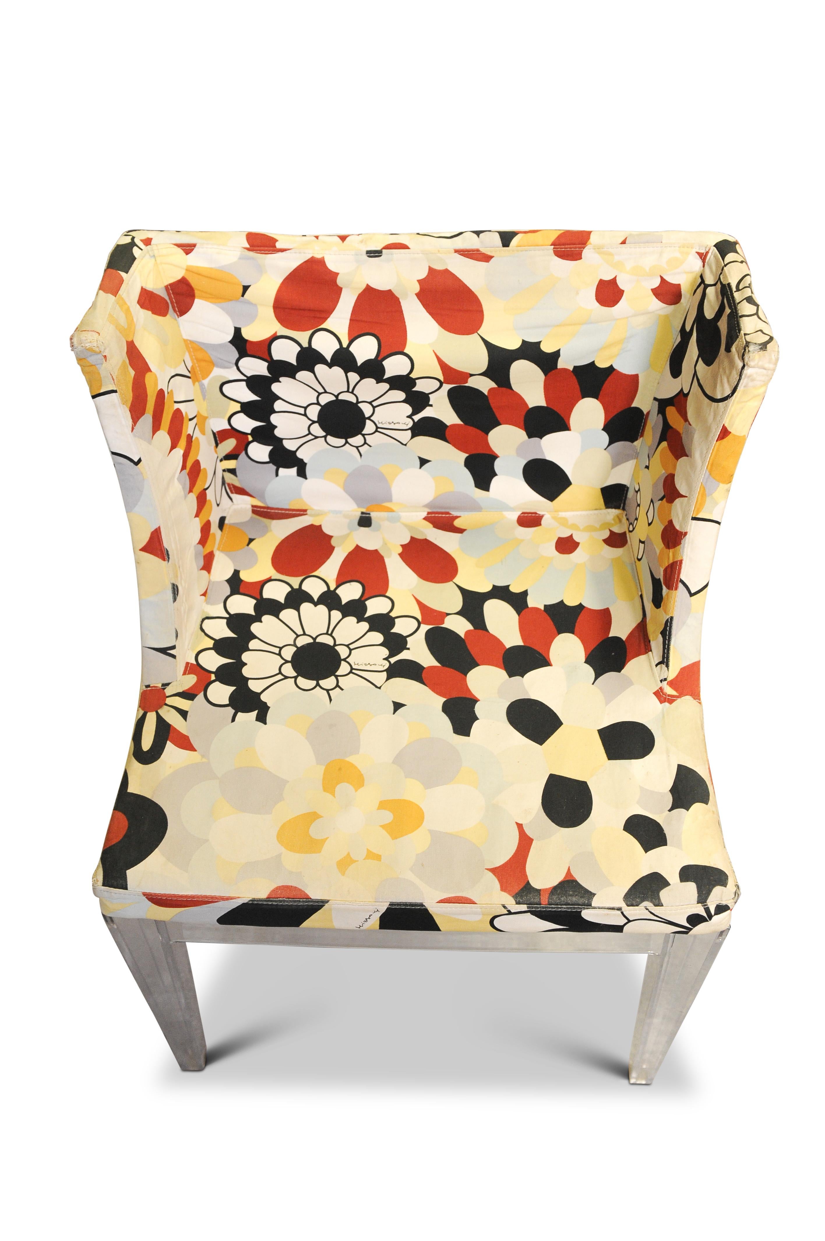 Kartell Mademoiselle « A La Mode » Missoni Sketches Chair en Lucite Philippe Starck en vente 2