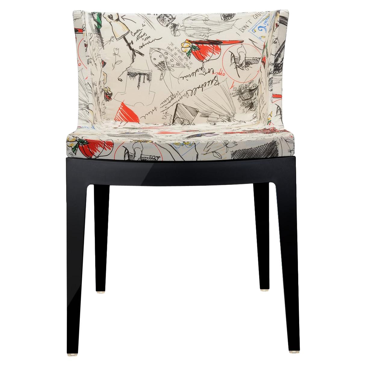 Kartell Mademoiselle "A La Mode" Moschino Sketches Chair by Philippe Starck