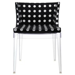 Kartell Mademoiselle-Stuhl von Philippe Starck mit schwarzem Muster